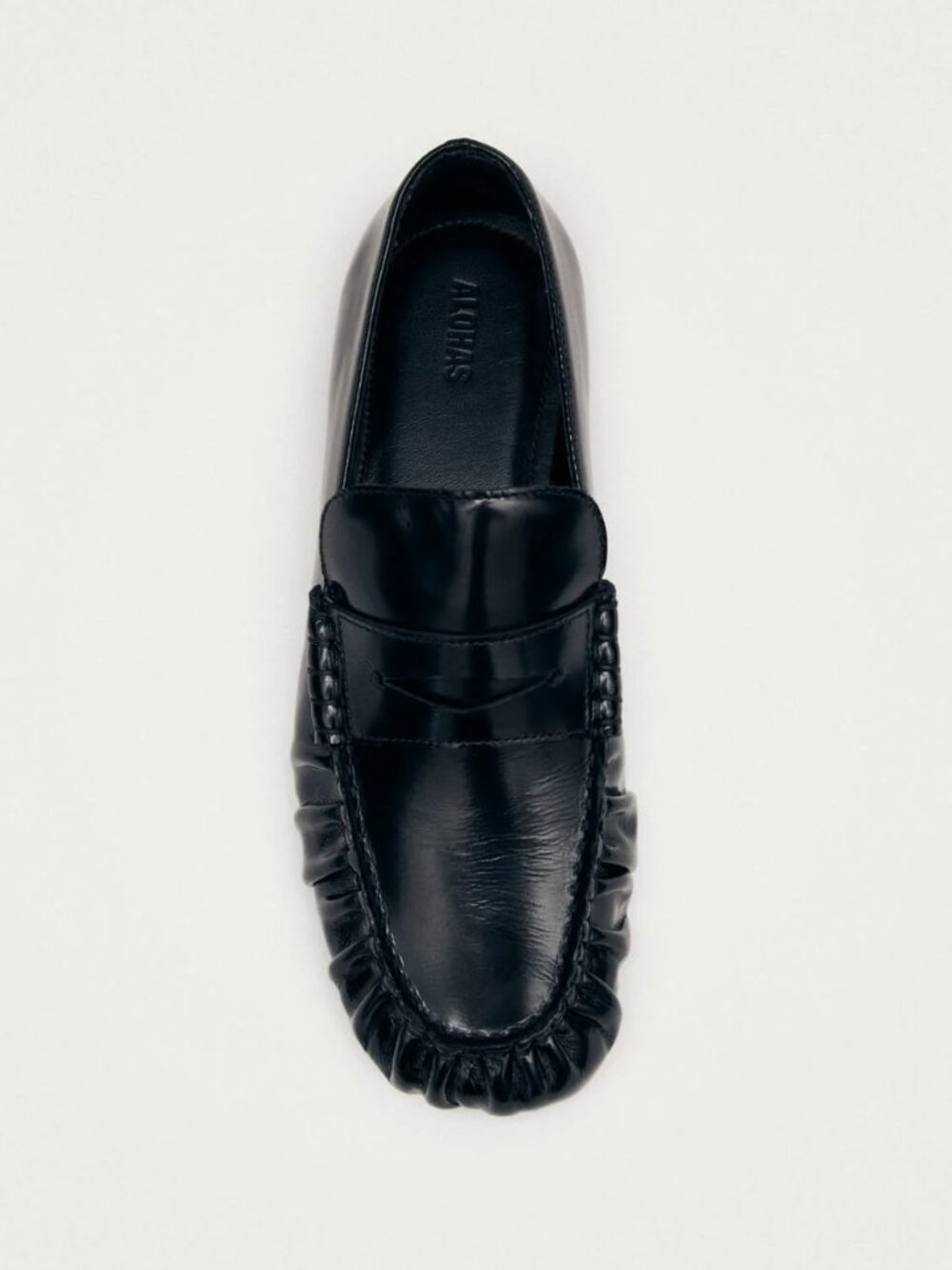 ALOHAS Aven Black Leather Loafers - Size 39/W8